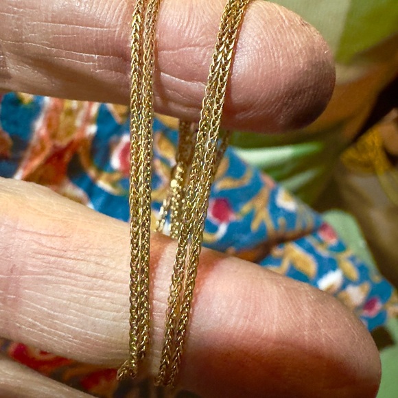 14k Fox Tail Weave chain - Picture 6 of 6